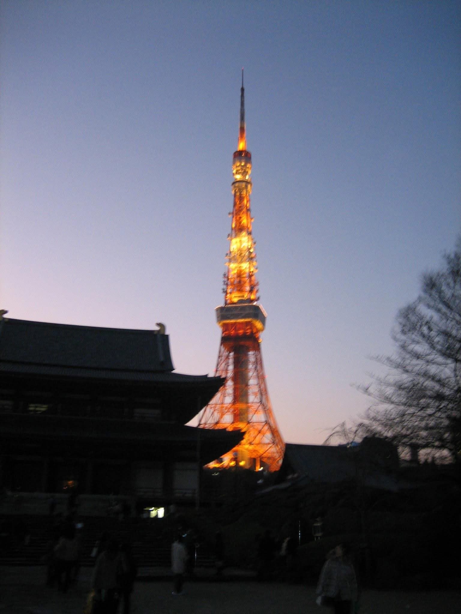 Tokyo Tower at dusk